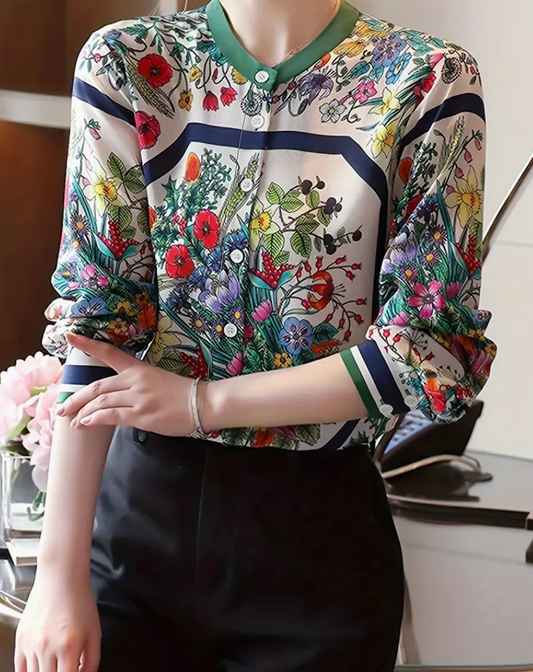 ITS SPRING FLORAL BLOUSE