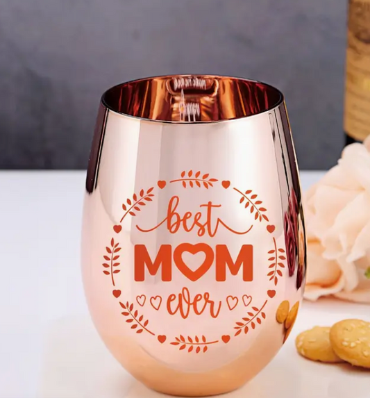 BEST MOM WINE GLASS