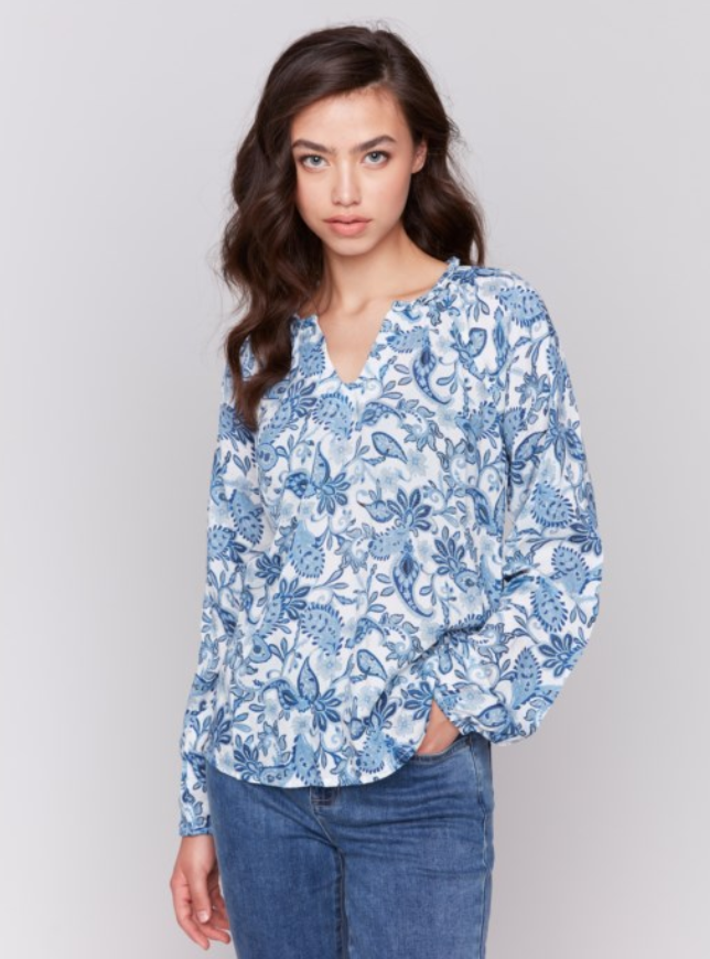 ALLI AZURE BLOUSE