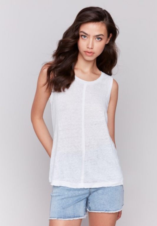 HILLA WHITE KNIT TOP