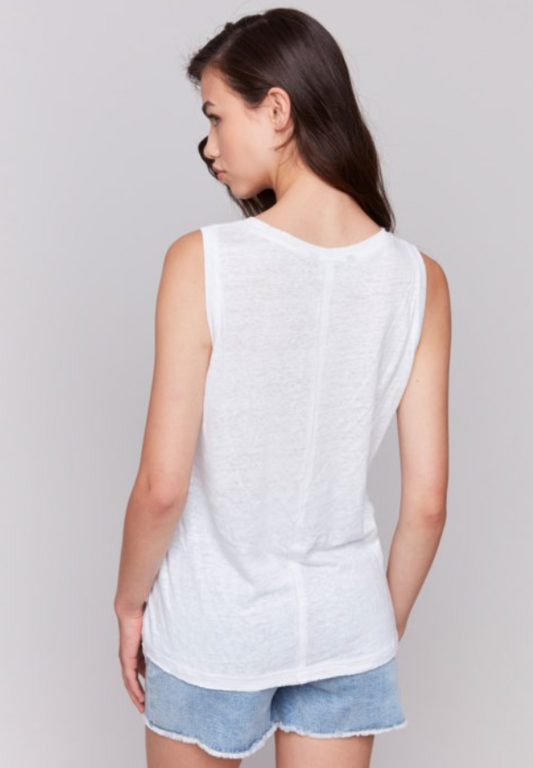 HILLA WHITE KNIT TOP
