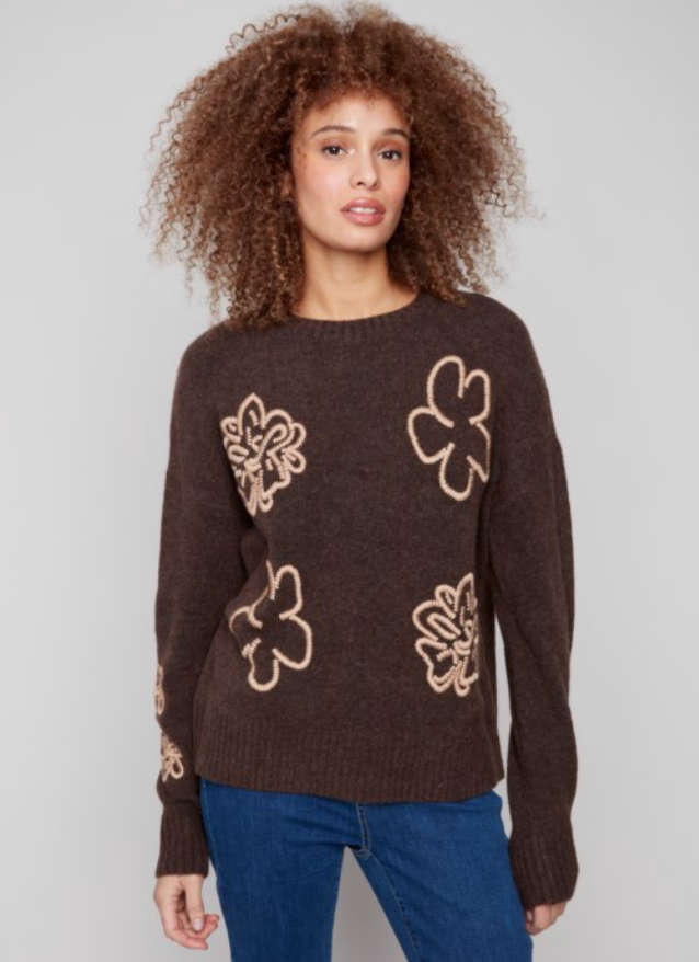 KERSTINE HEATHER BROWN SWEATER