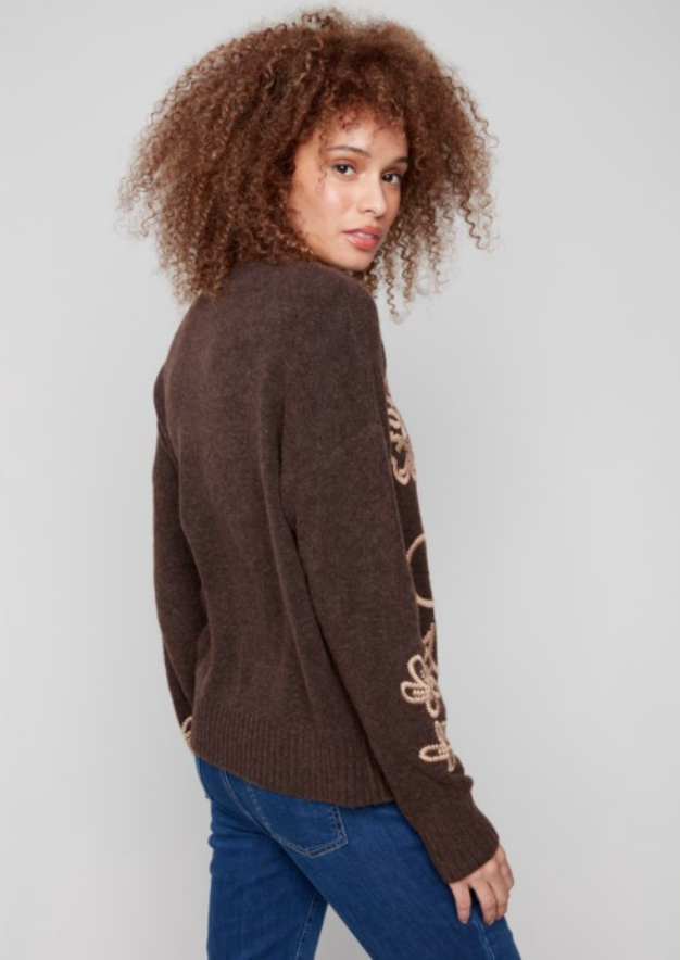 KERSTINE HEATHER BROWN SWEATER