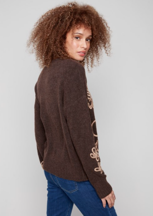 KERSTINE HEATHER BROWN SWEATER