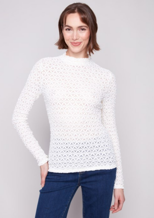VIOLET LACE TOP