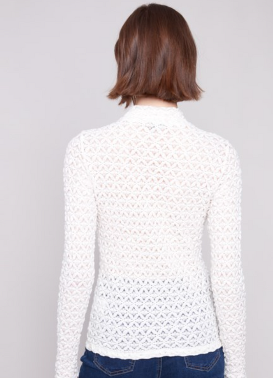 VIOLET LACE TOP