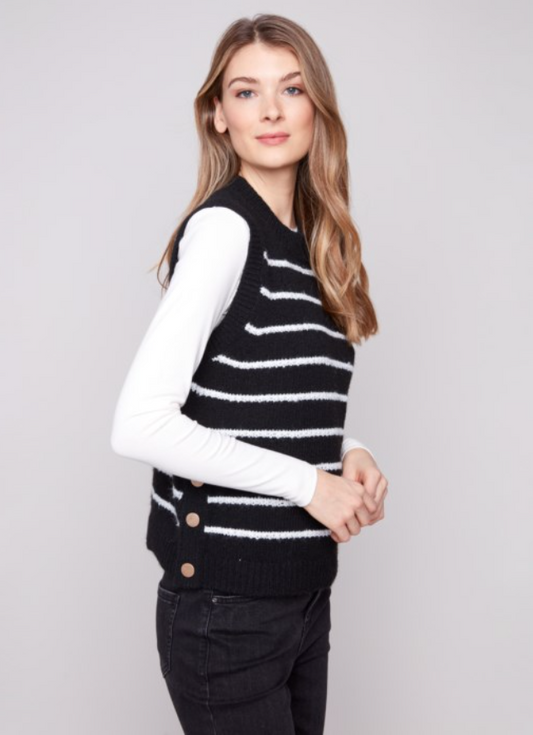 LOVISA BLACK SWEATER VEST