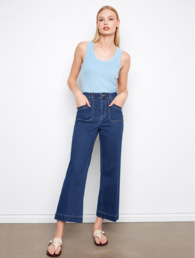 NAVY DENIM PANT