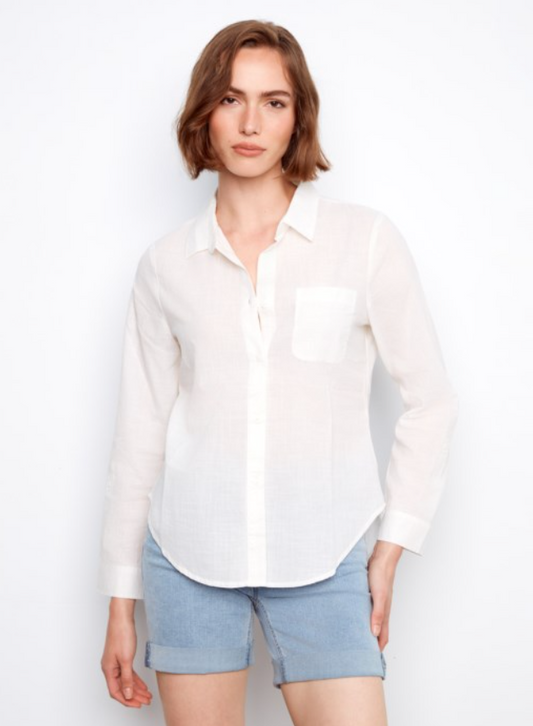 MELANY WHITE BLOUSE