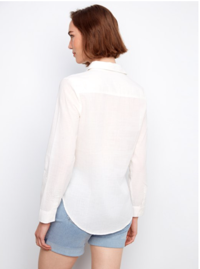 MELANY WHITE BLOUSE