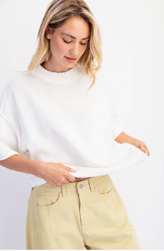 ADDELLE CREAM SWEATER