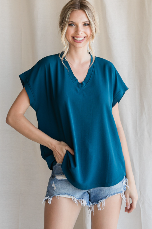 FELICITY TEAL TOP