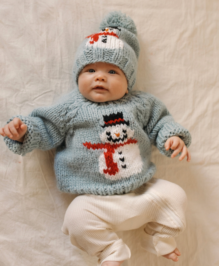 SNOWMAN BABY SWEATER