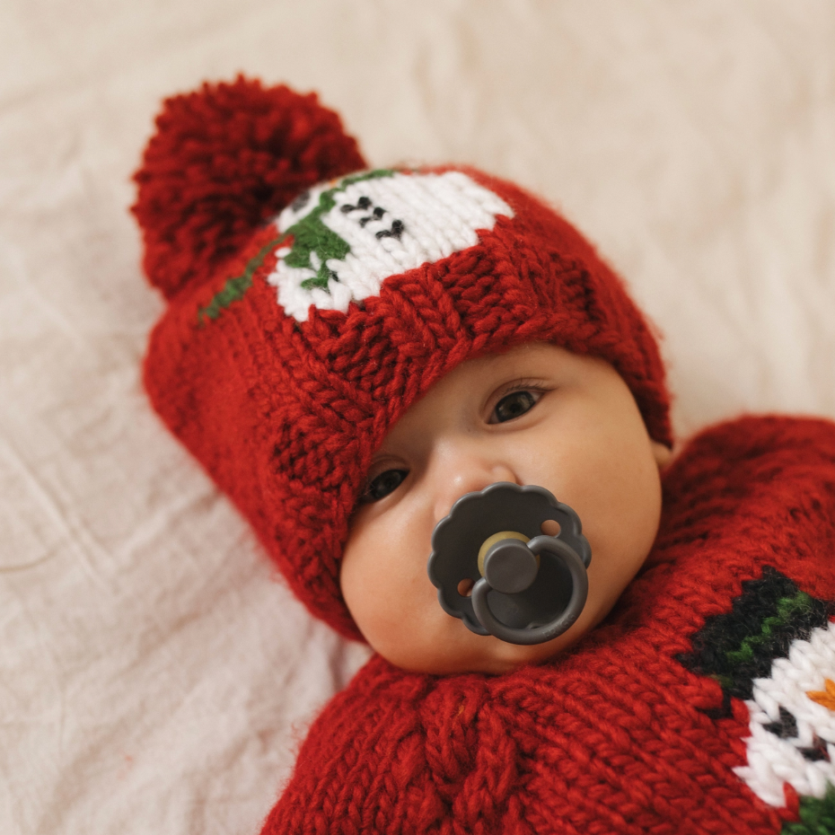 SNOWMAN BABY HAT