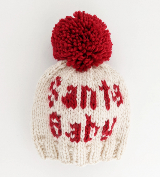 "SANTA BABY" BABY HAT