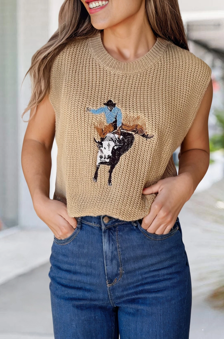 COWBOY SWEATER VEST