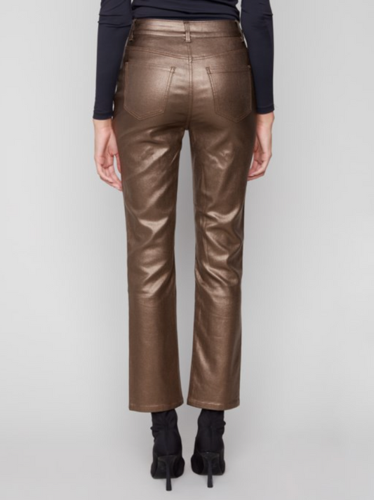CAITLIN COPPER WAXED PANT