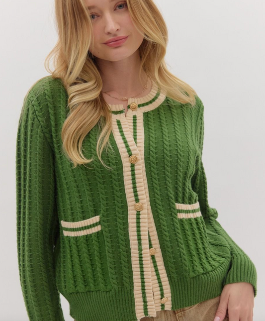 ANGELICA GREEN SWEATER