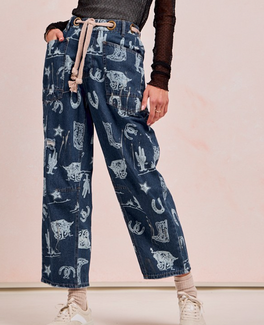 RINA BARREL JEANS