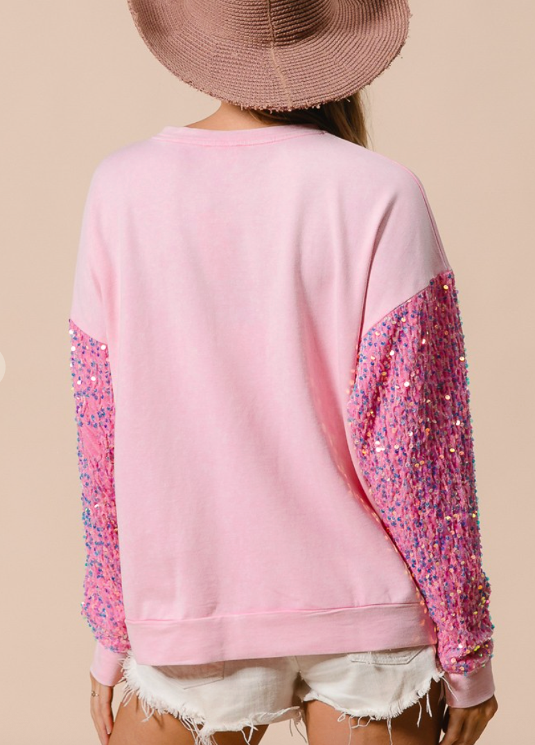 PINK SANTA TOP