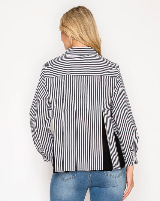 JENN PLEATED SHIRT