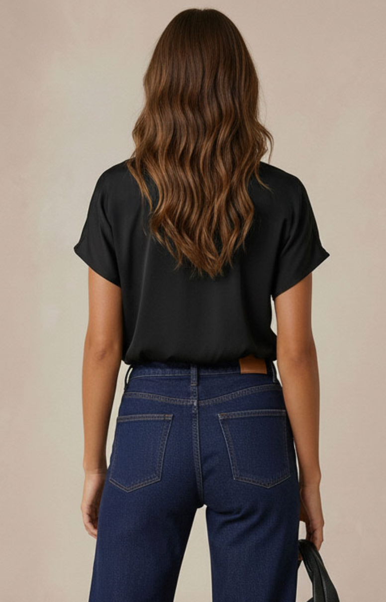 SUMMER BLACK BLOUSE