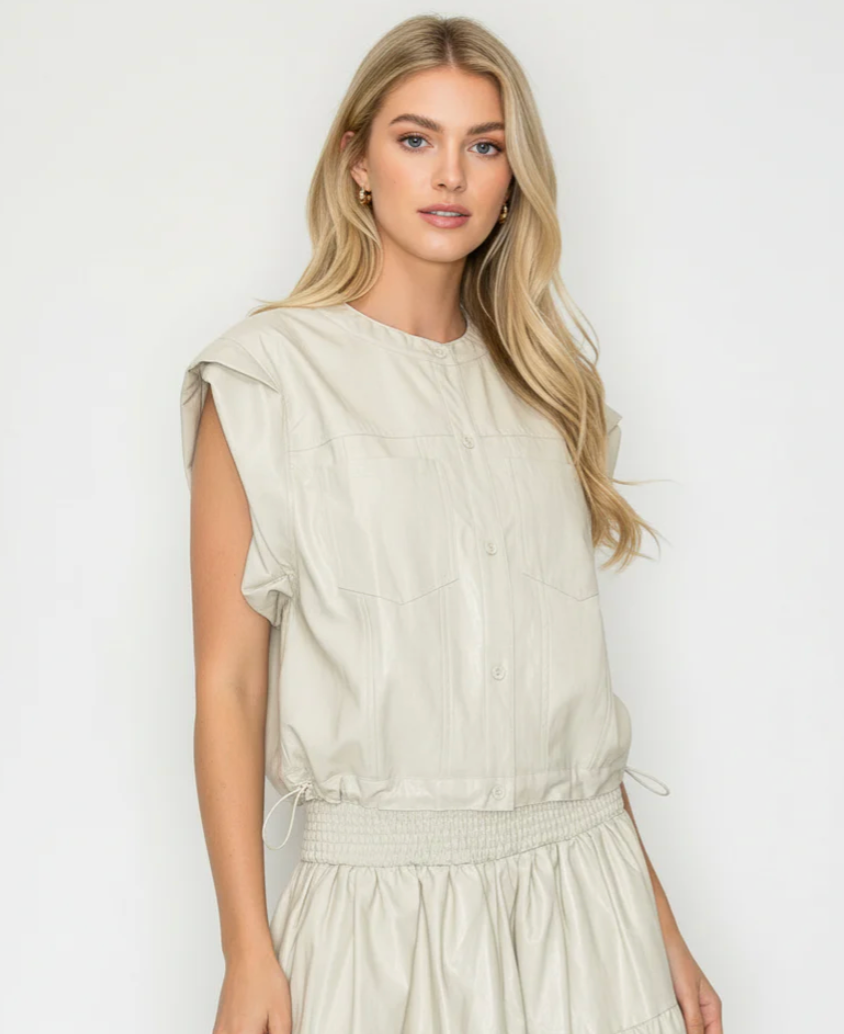 JONNICA LEATHER VEST