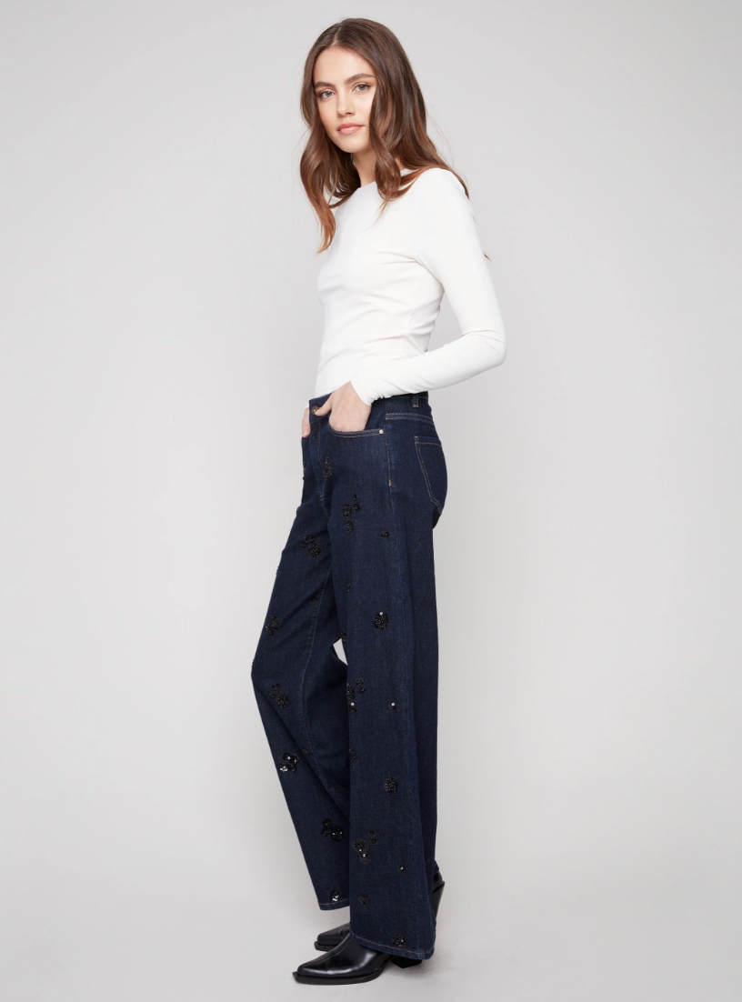 YVONNE EMBELLISHED JEANS