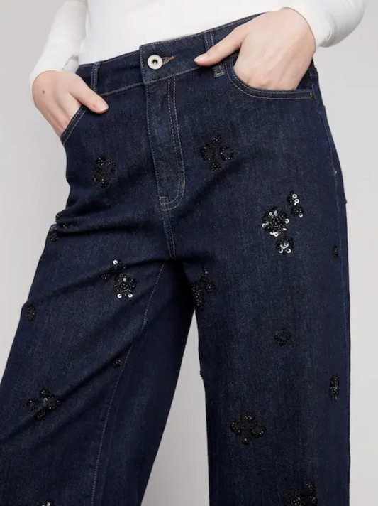 YVONNE EMBELLISHED JEANS