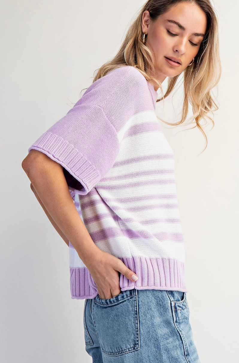 ADDELLE LAVENDER SWEATER