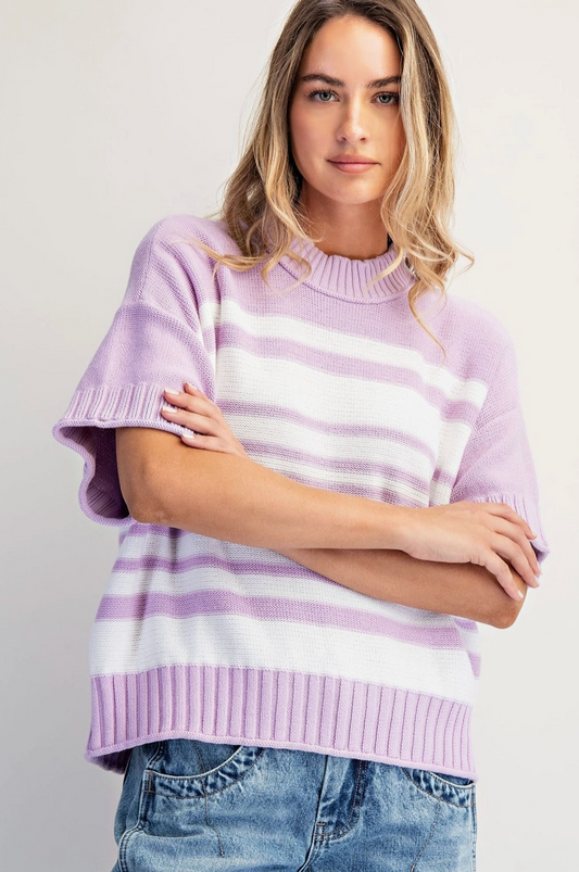ADDELLE LAVENDER SWEATER
