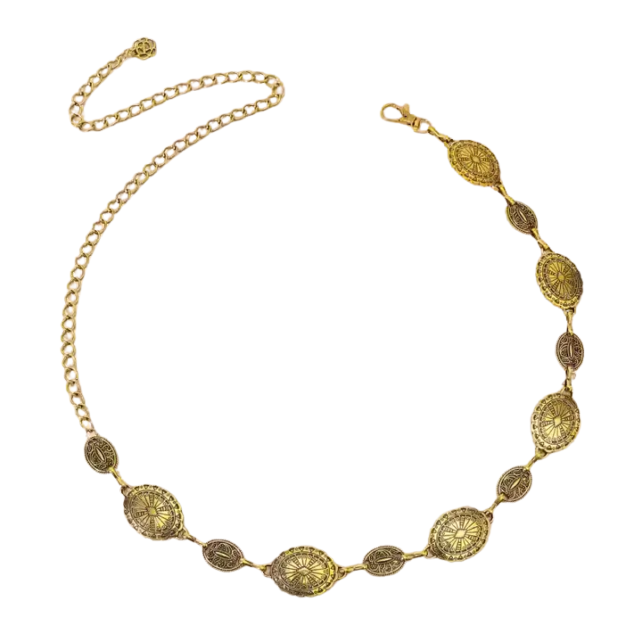 ROSETTE BELT GOLD