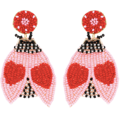 VALENTINES LADYBUG EARRINGS